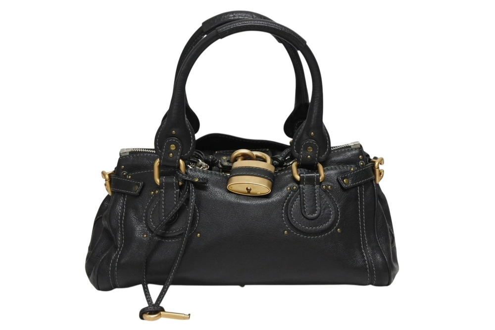 Chloe Paddington Hobo Bag Black Leather
